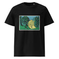 Black T-shirt Cemetery In The Forest Print Premium