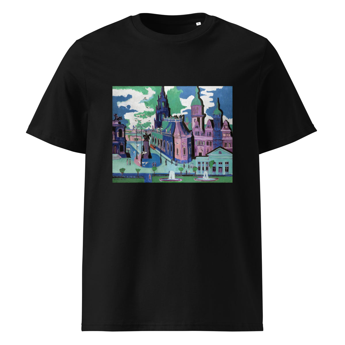 Black T-shirt View Of Dresden Schlossplatz Premium