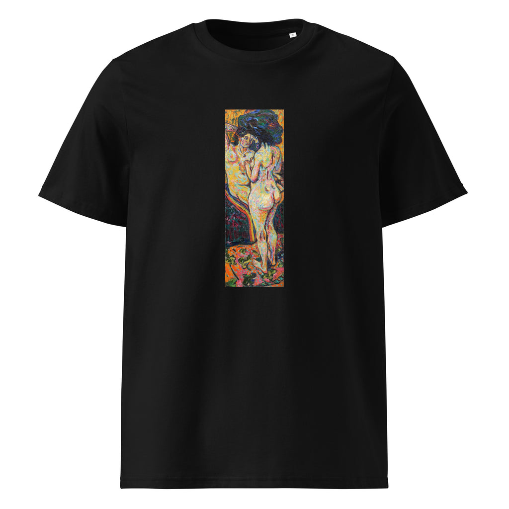 Black T-shirt Two Nudes Obverse Premium