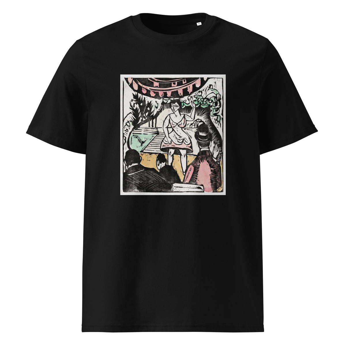 Black T-shirt Little Variety Act With Singer Print  - Ernst Ludwig Kirchner 1880 Premium