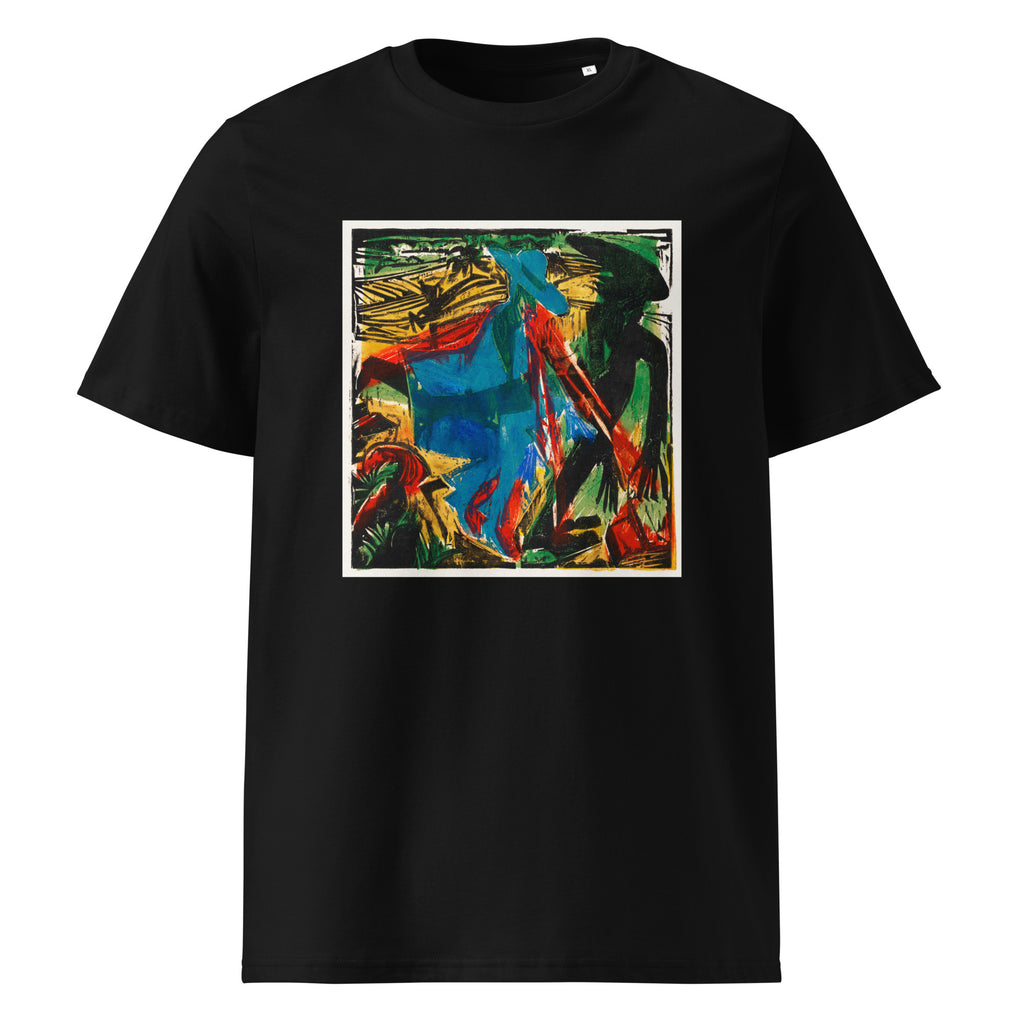 Black T-shirt Peter Schlemihl Wondrous Story Schlemihl Encounter With His Shadow Print Premium