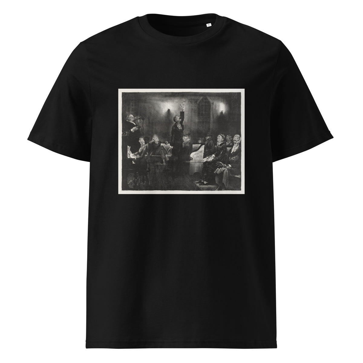 Black T-shirt Prayer Meeting Second Stone Print Premium