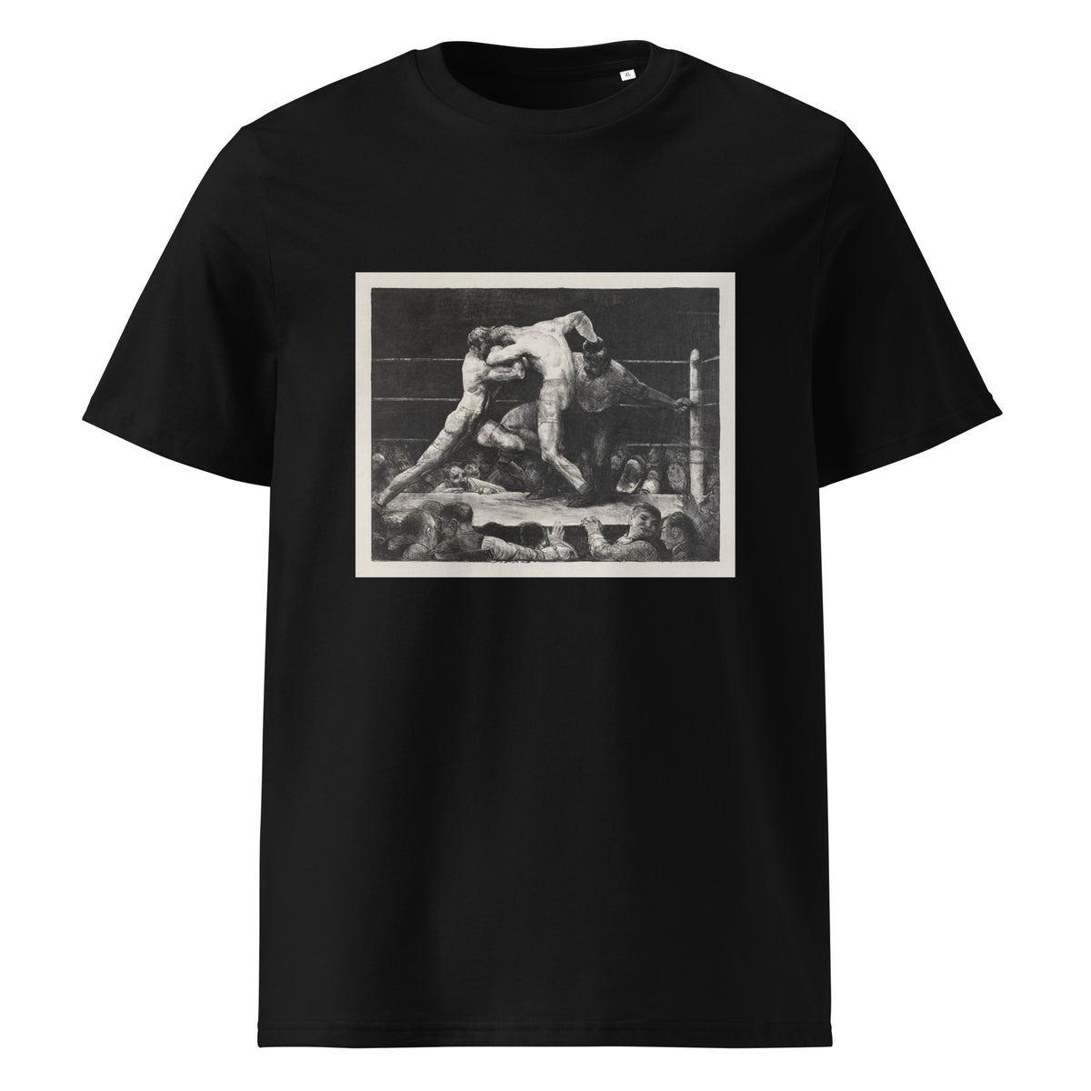 Black T-shirt A Stag At Sharkey Print Premium