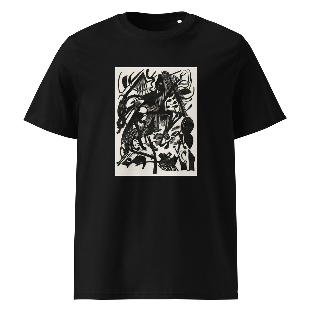 Black T-shirt Birth Of The Wolves Print Premium