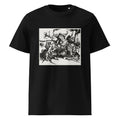 Black T-shirt Lion Hunt Print Premium