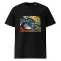 Black T-shirt Two Cats Blue And Yellow Premium