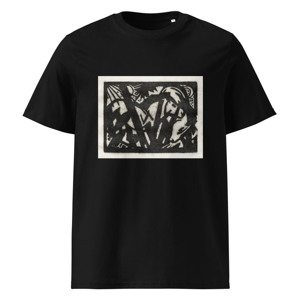 Black T-shirt Horse Print Premium
