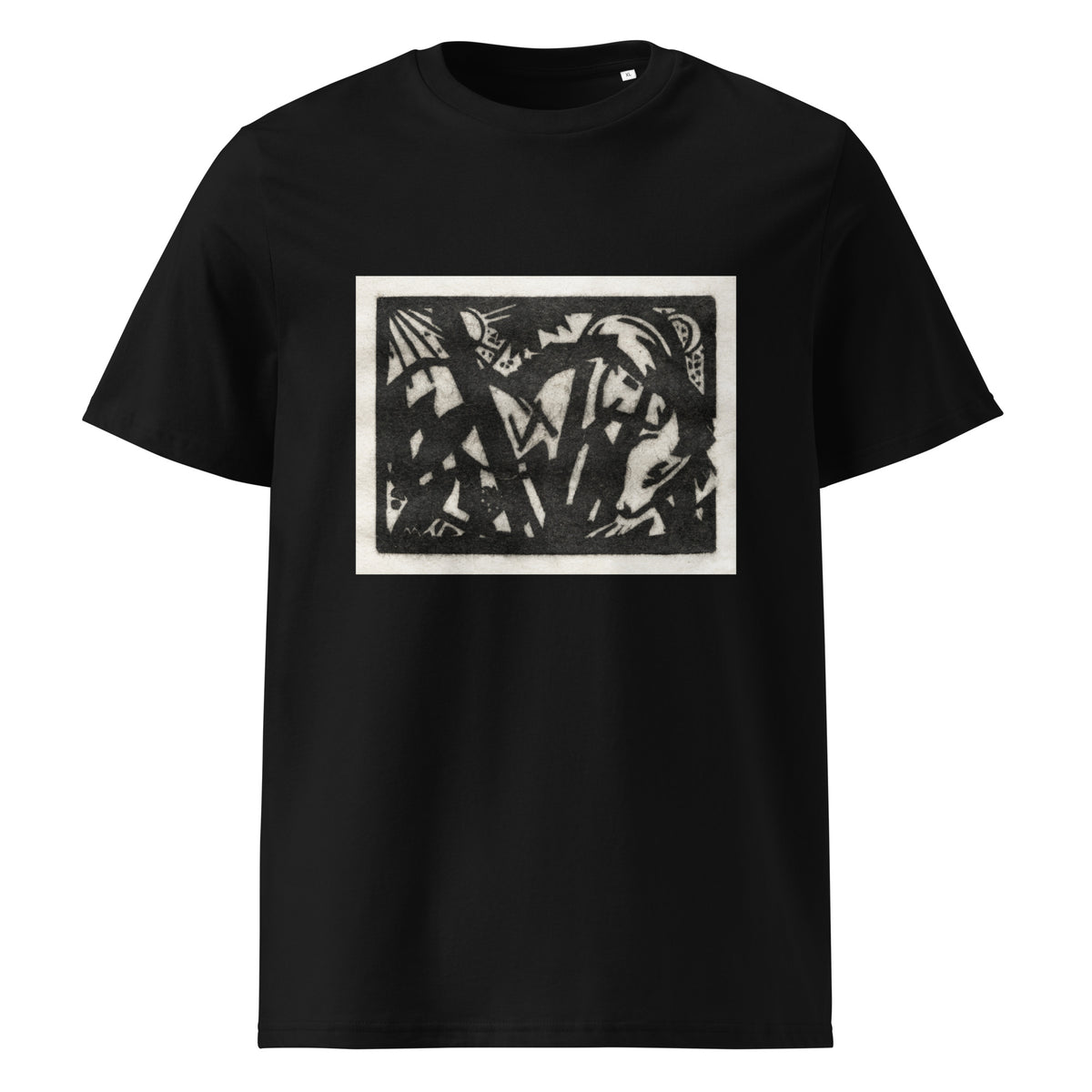Black T-shirt Horse Print Premium