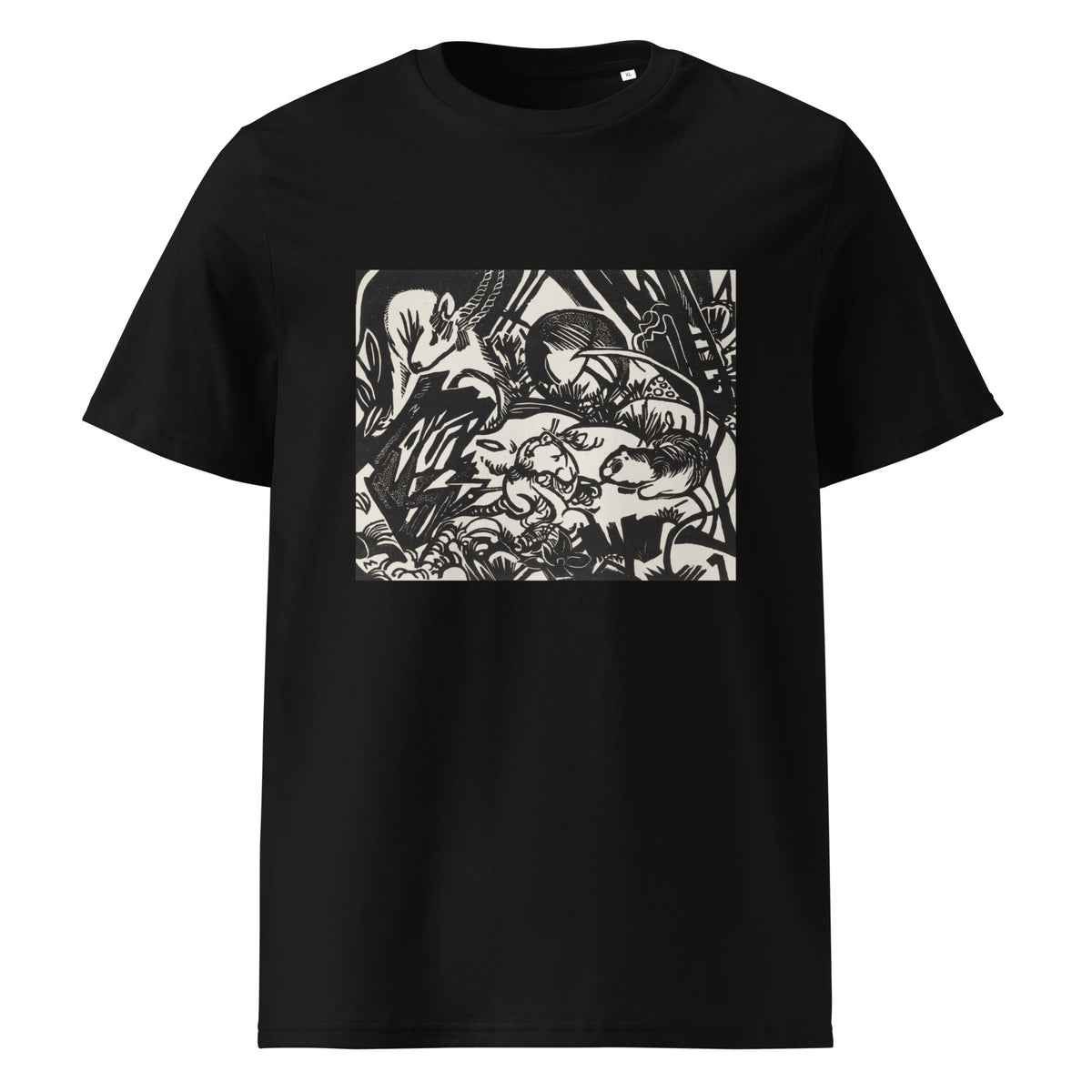 Black T-shirt From The Animal Legend Genius Print Premium