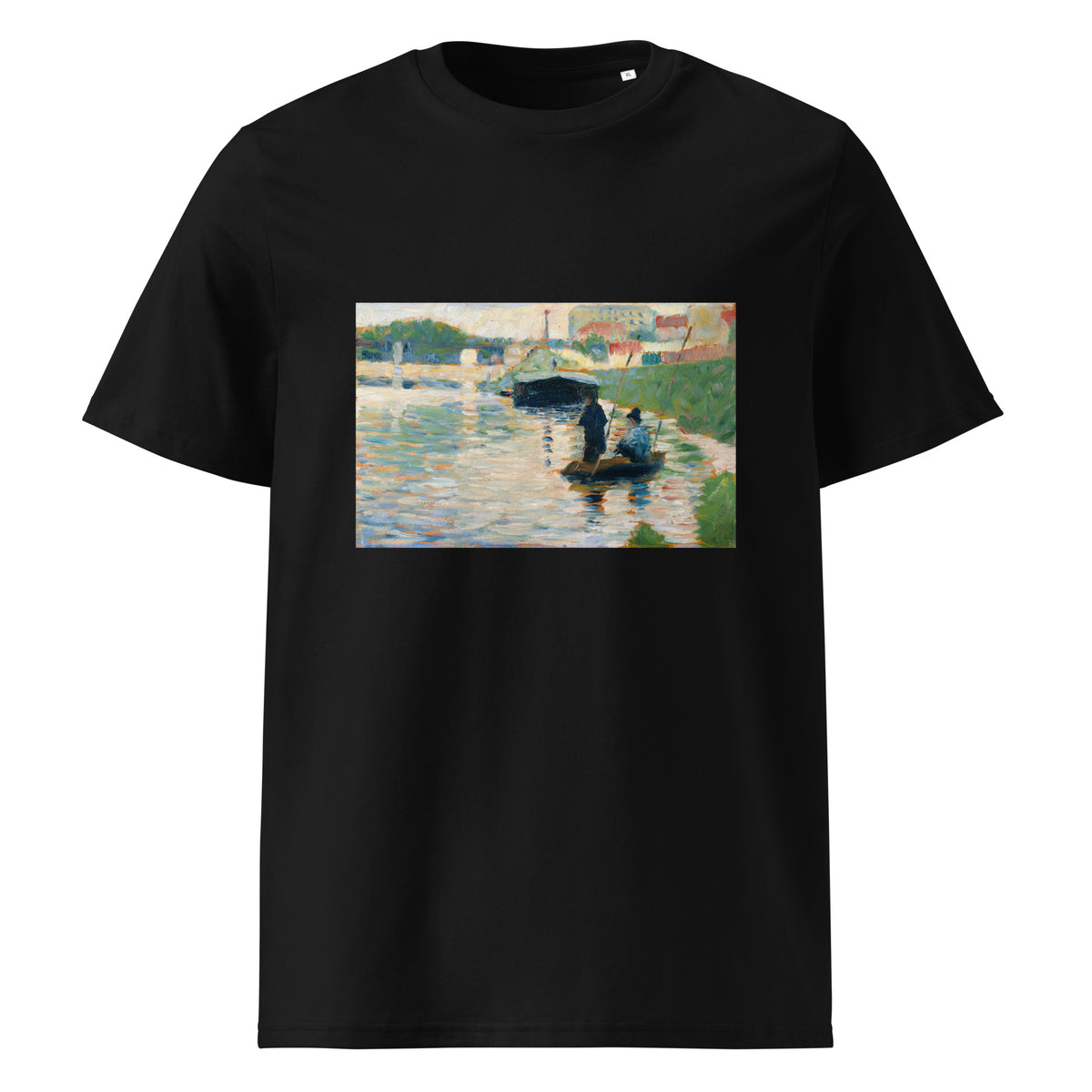 Black T-shirt View Of The Seine Premium