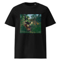 Black T-shirt Fight Between A Tiger And A Buffalo Premium
