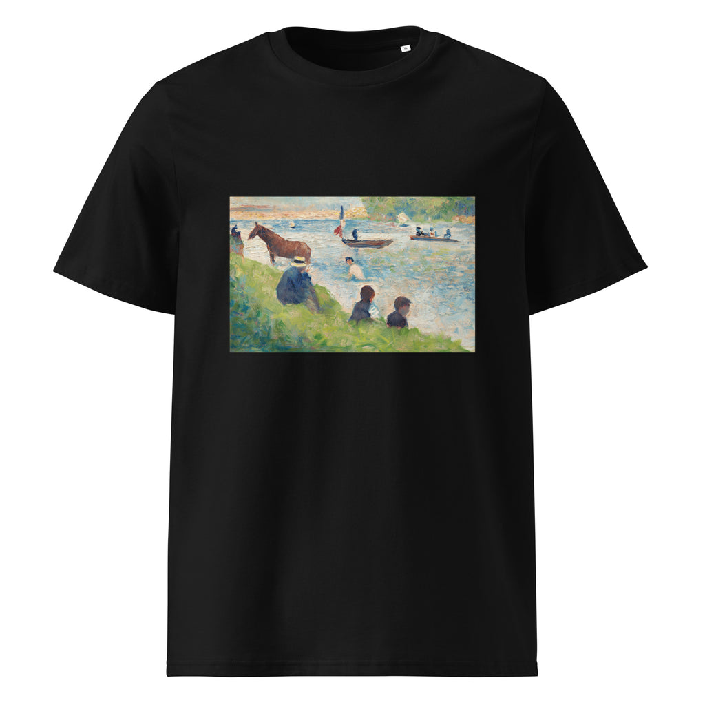 Black T-shirt Horse And Boats Study For Bathers At Asnieres Premium