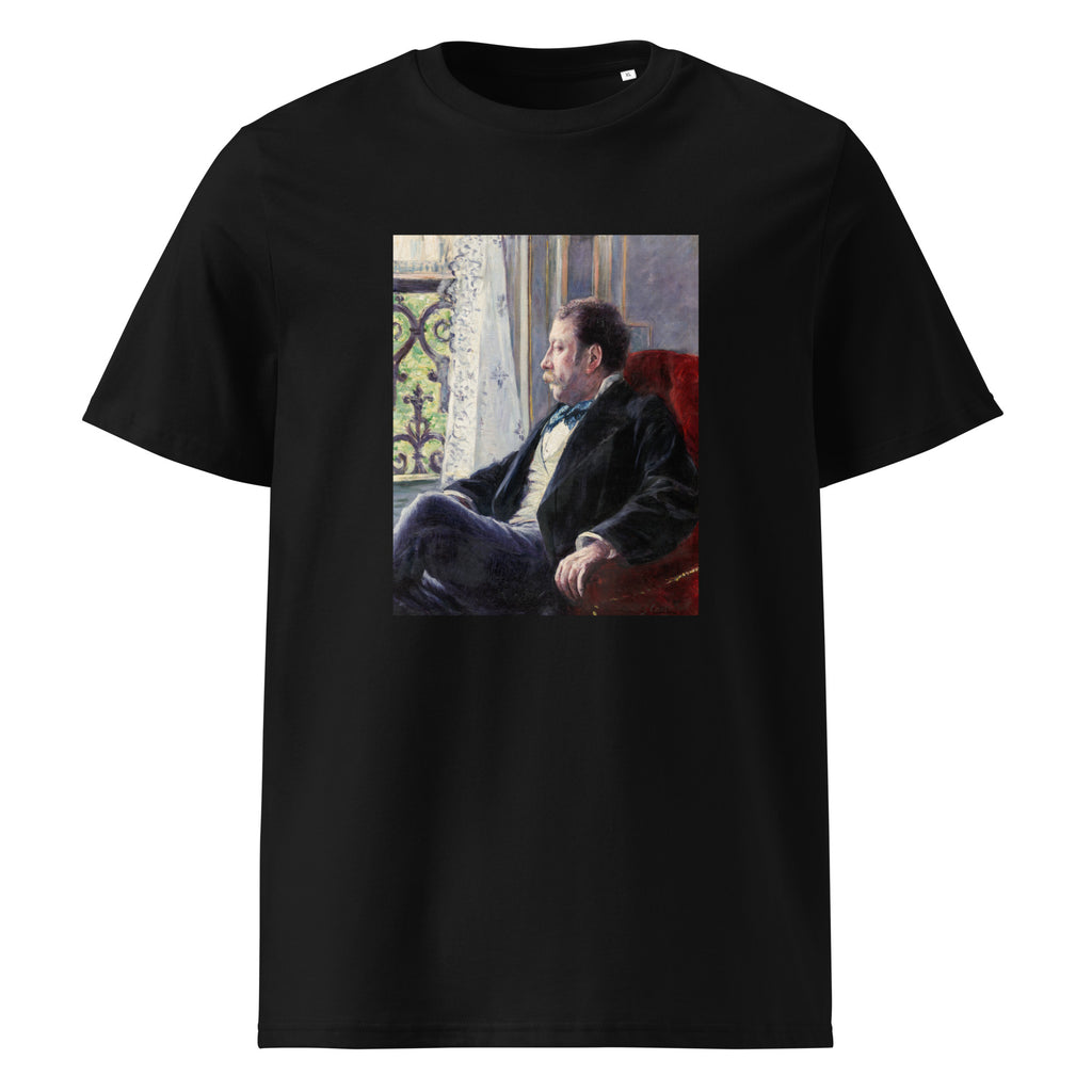 Black T-shirt Portrait Of A Man Premium
