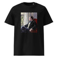 Black T-shirt Portrait Of A Man Premium