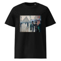 Black T-shirt Paris Street Rainy Day Premium