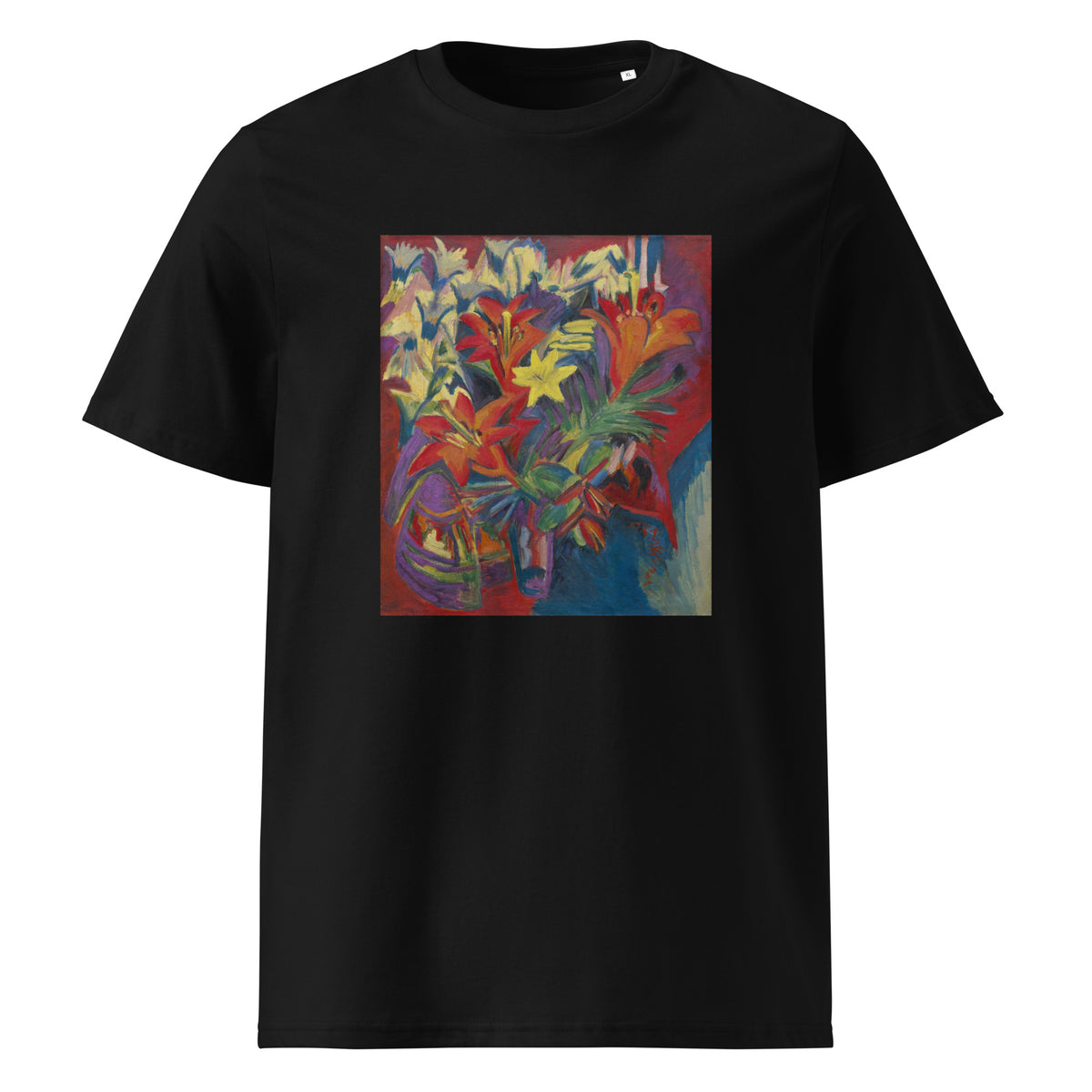Black T-shirt Ernst Ludwig Kirchner Still Life With Lilies Famous Painting Premium