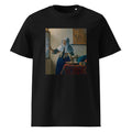 Black T-shirt Young Woman With A Water Pitcher Premium