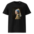 Black T-shirt Johannes Vermeer Girl With A Pearl Earring Famous Painting Premium