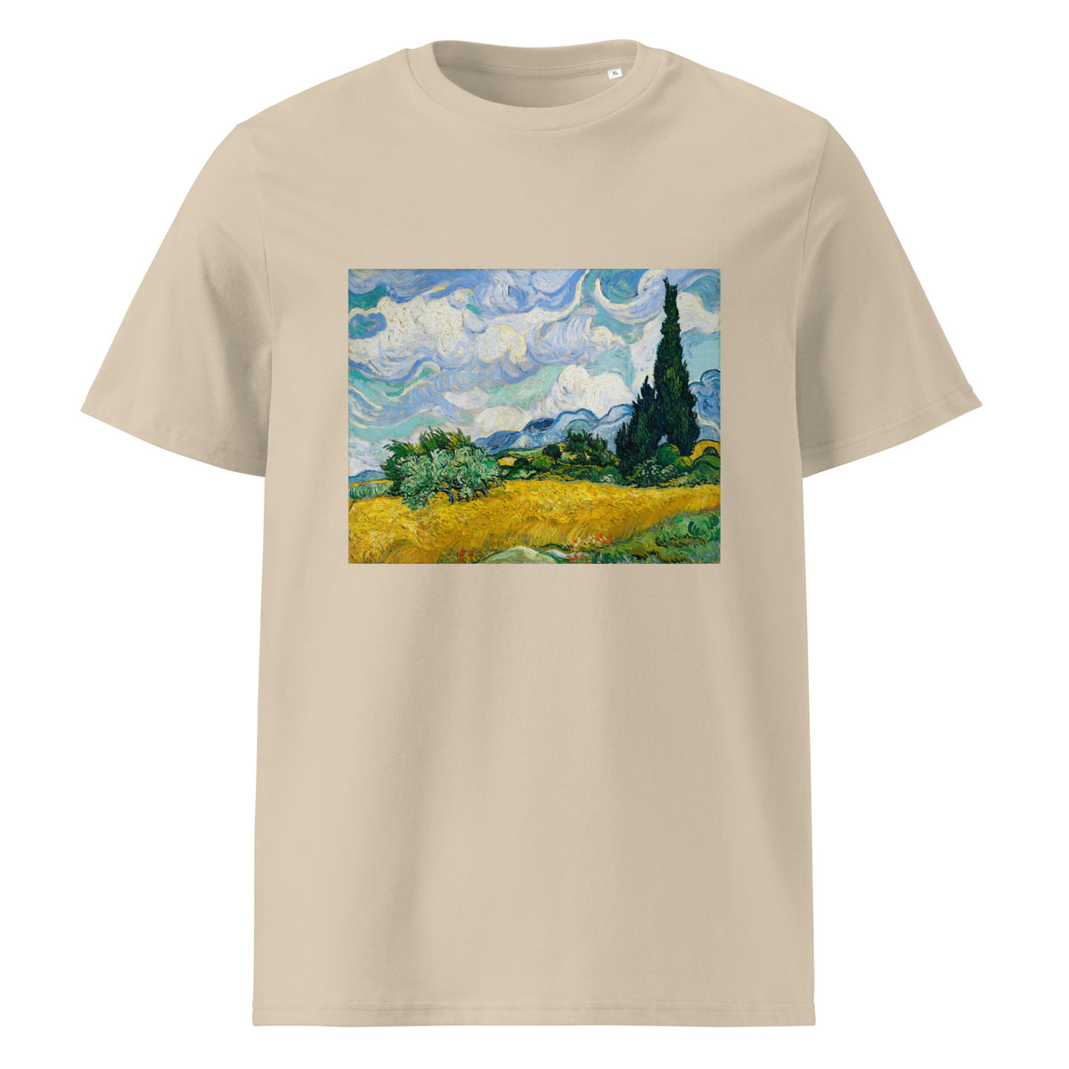 Desert T-shirt Vincent Van Gogh S Wheat Field With Cypresses Famous Painting Premium