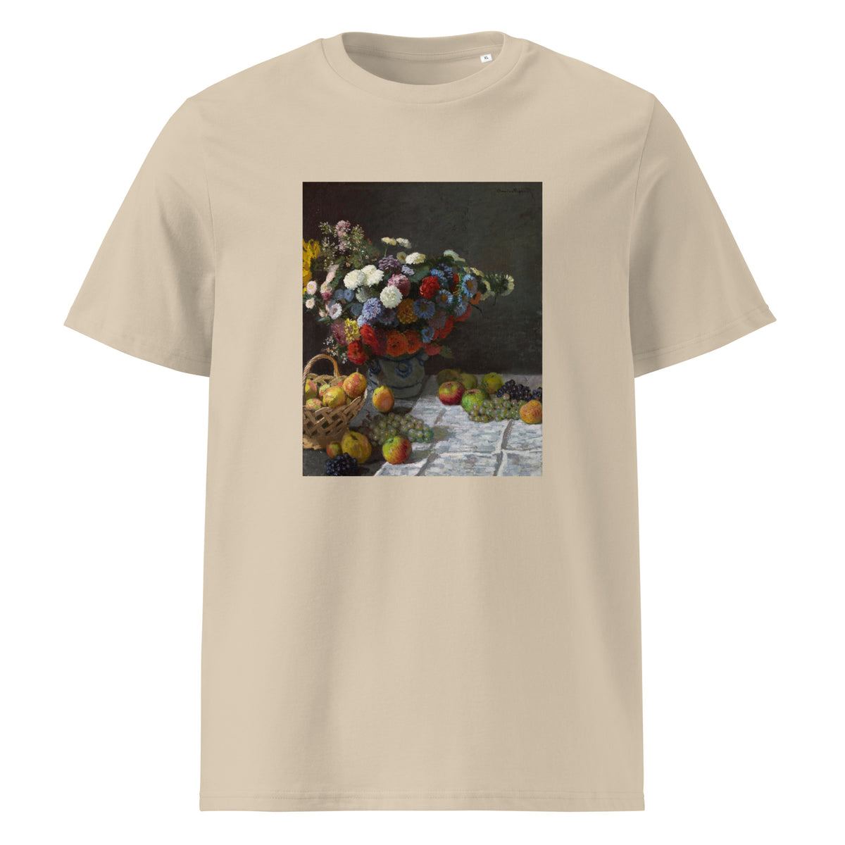 Desert T-shirt Still Life With Flowers And Fruit Premium
