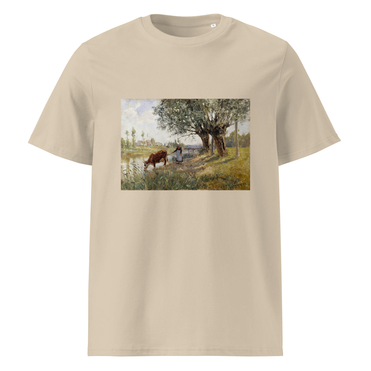 Desert T-shirt Countryside Near Grez-Sur-Loing Painting In High Resolution Premium