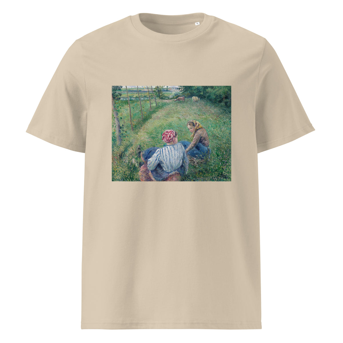 Desert T-shirt Young Peasant Girls Resting In The Fields Near Pontoise Premium