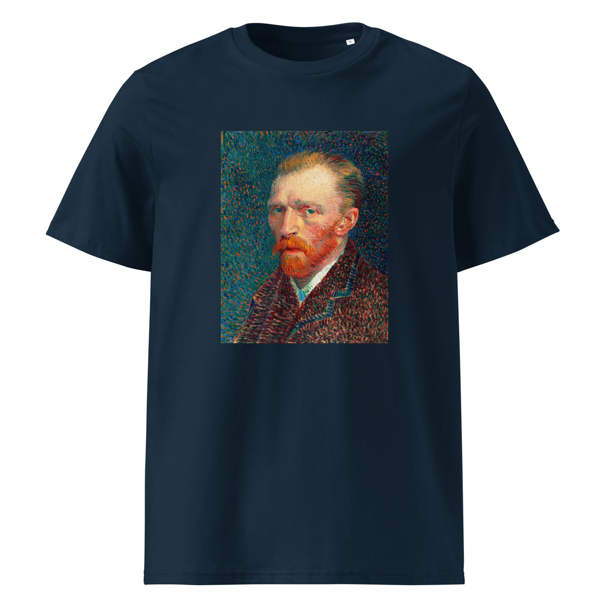 Navy T-shirt Vincent Van Gogh S Self-Portrait Famous Artworks Premium
