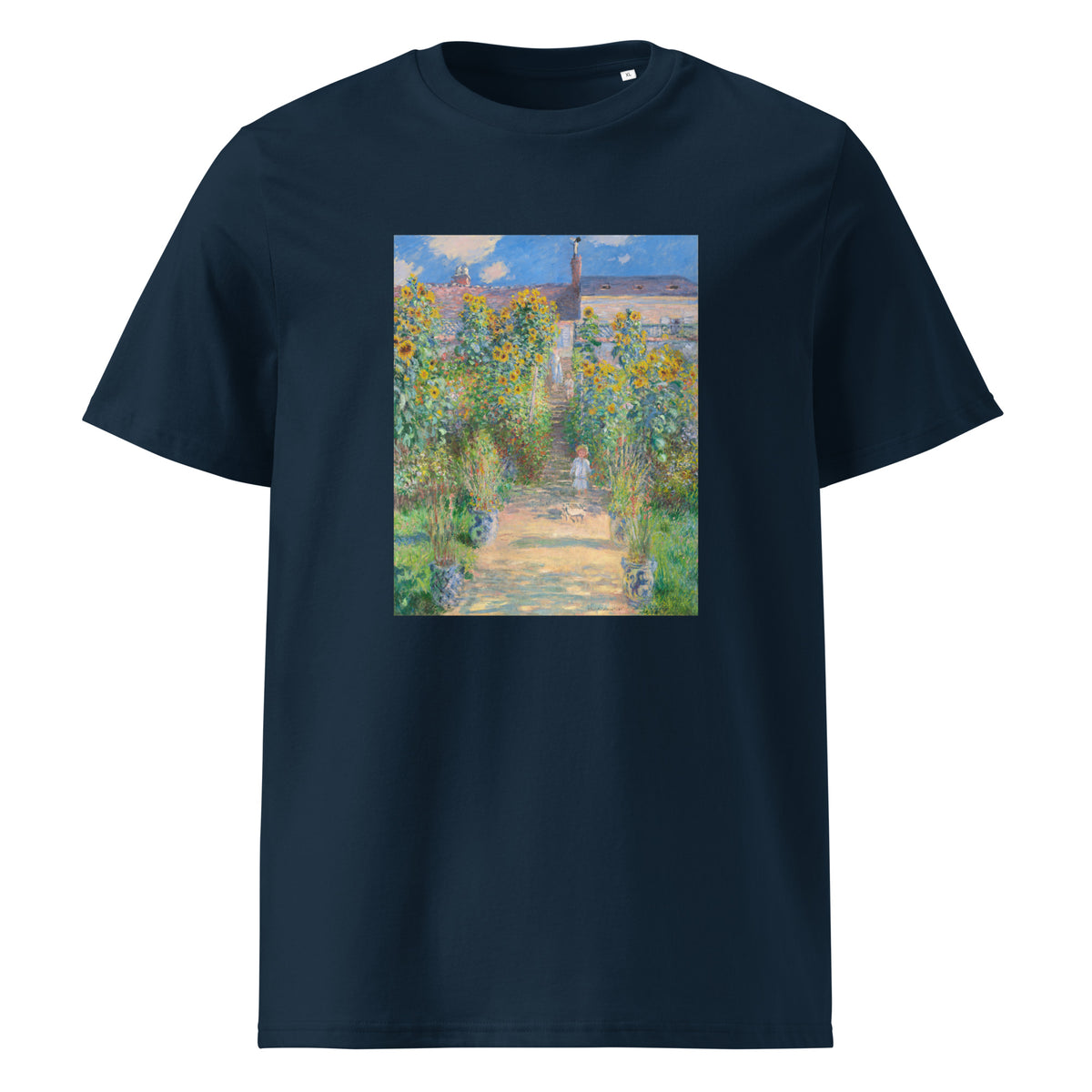 Navy T-shirt The Artist S Garden At Vetheuil Premium
