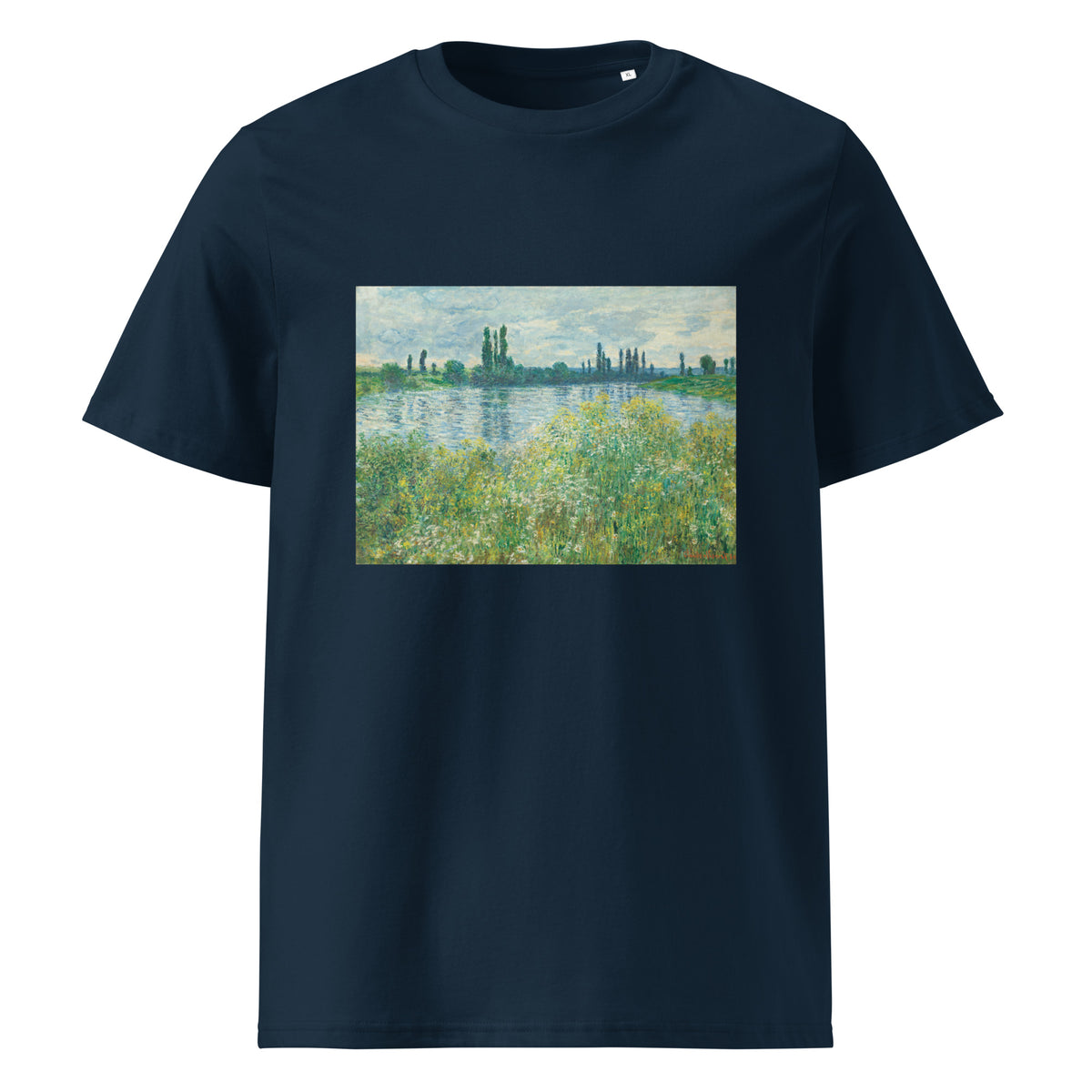 Navy T-shirt Banks Of The Seine Vetheuil Premium