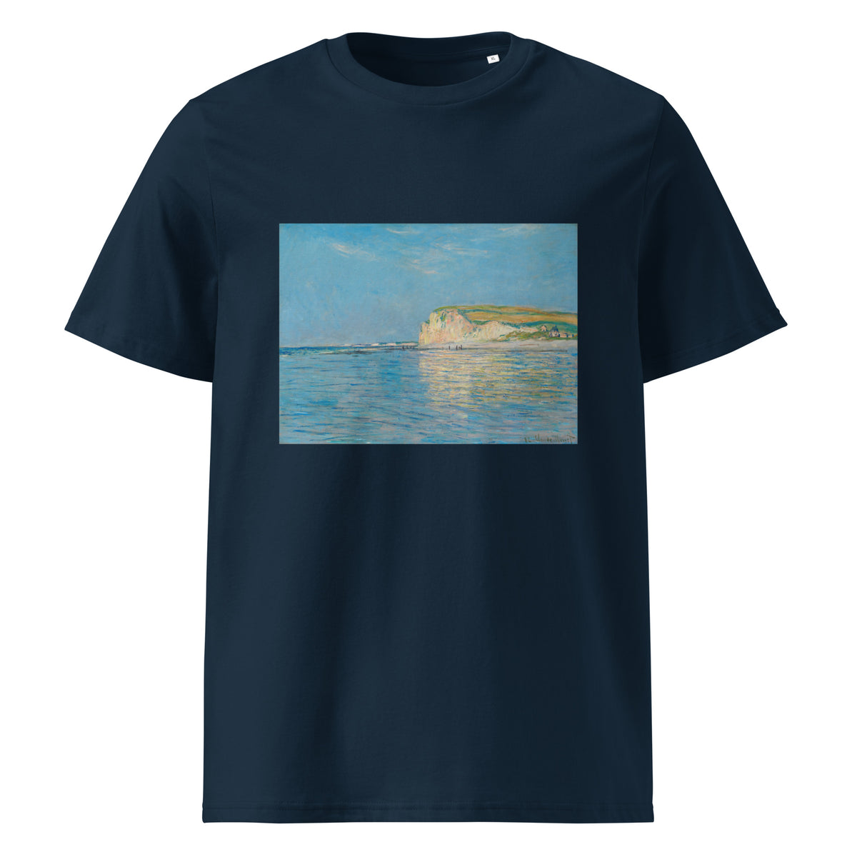 Navy T-shirt Low Tide At Pourville Near Dieppe Premium