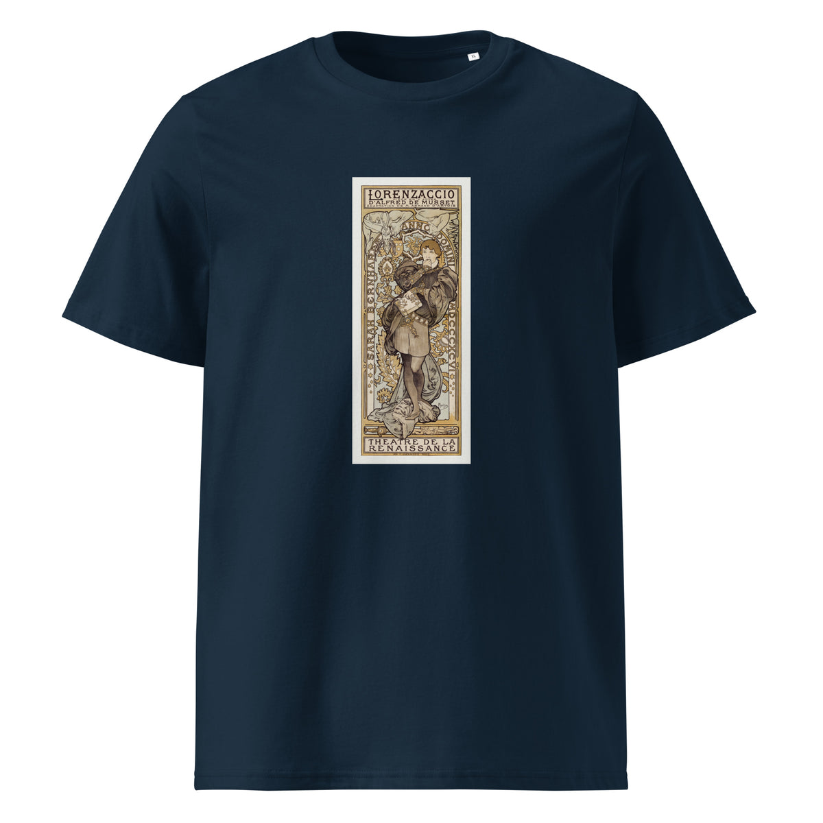 Navy T-shirt Lorenzaccio Piece En V Actes D Alfred De Musset Adaptation De M Armand D Artois Theatre De La Renaissance - Alphonse Maria Mucha 1869 Premium