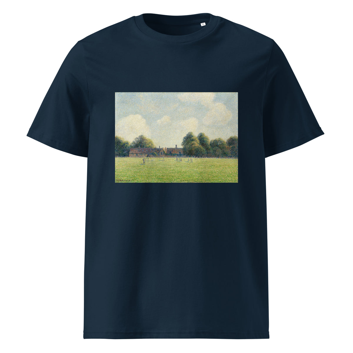Navy T-shirt Hampton Court Green Premium