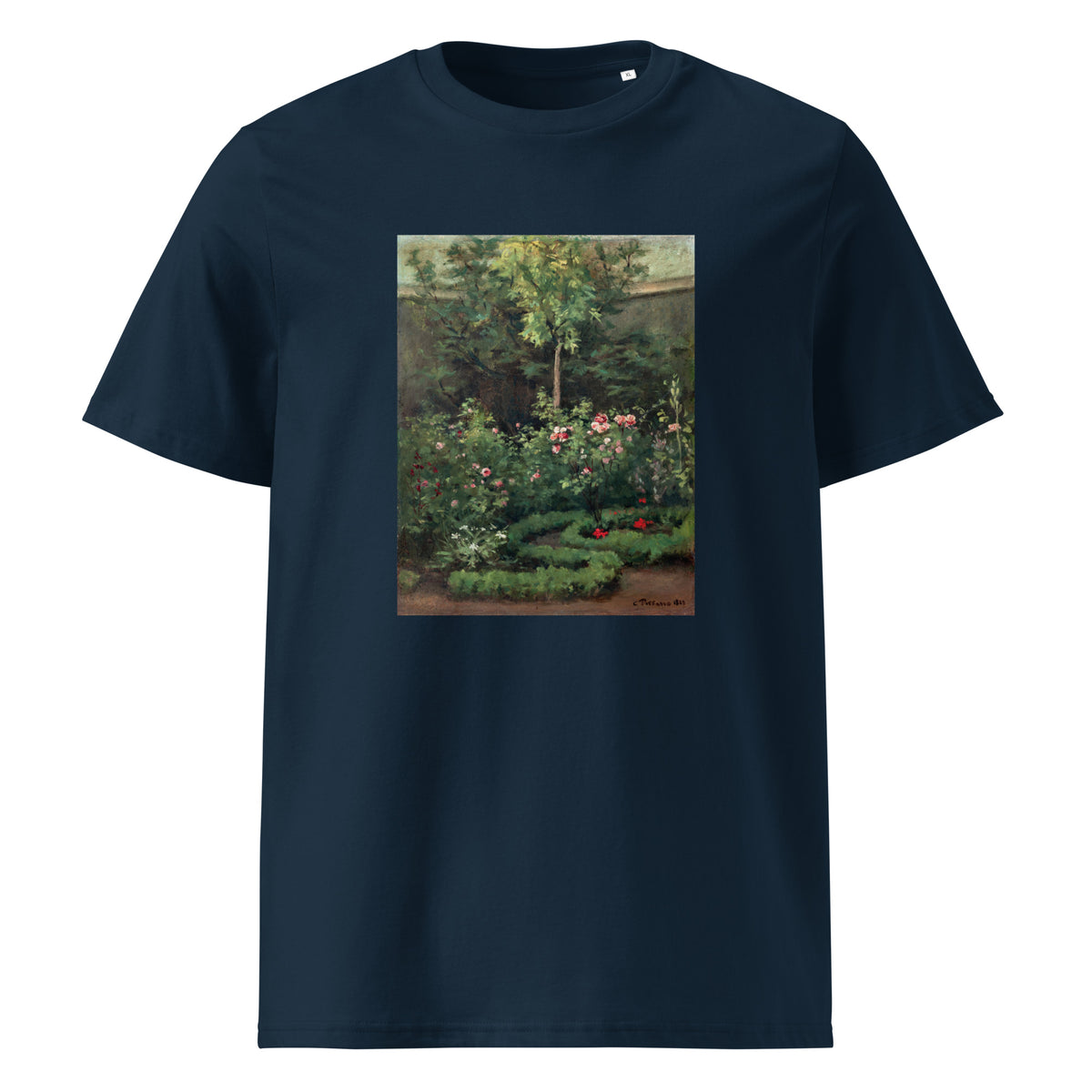 Navy T-shirt A Rose Garden Premium