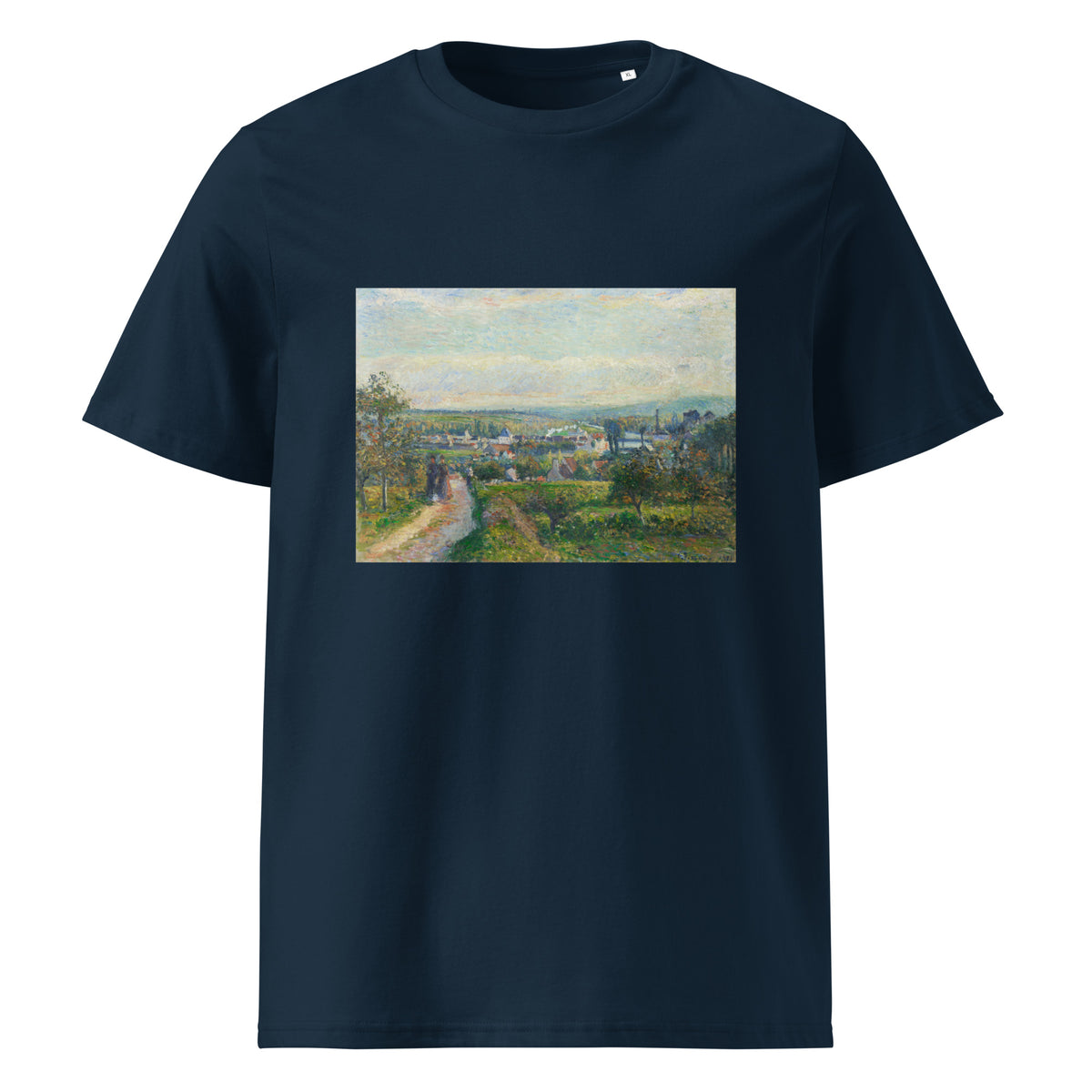 Navy T-shirt View Of Saint-Ouen-L Aumone Premium