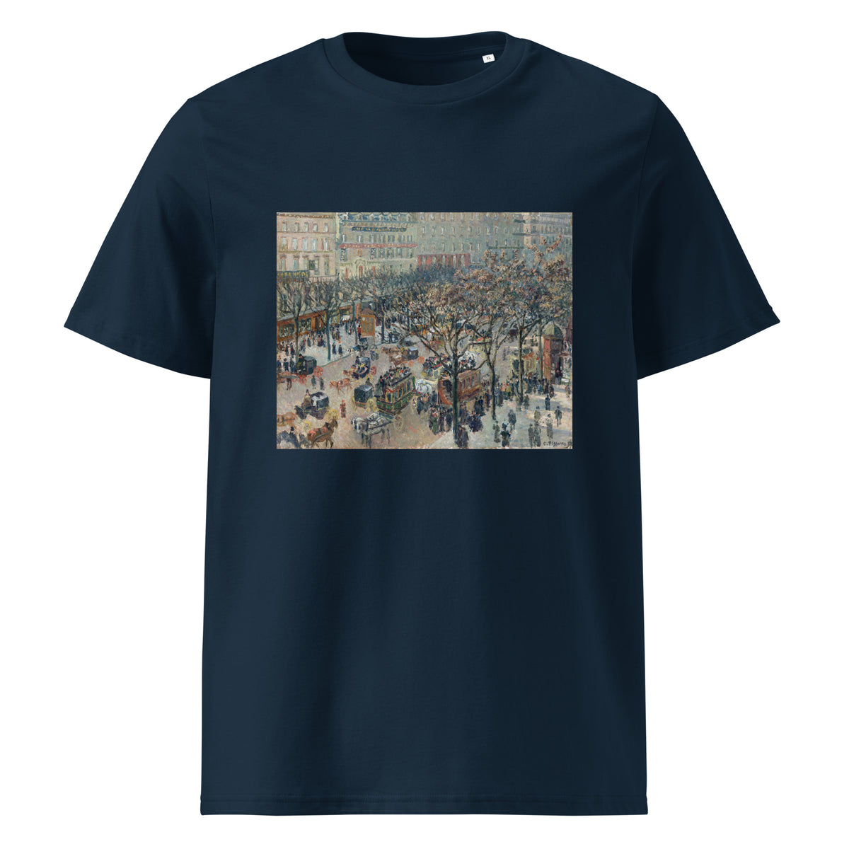Navy T-shirt Boulevard Of The Italians Morning Sunlight Premium