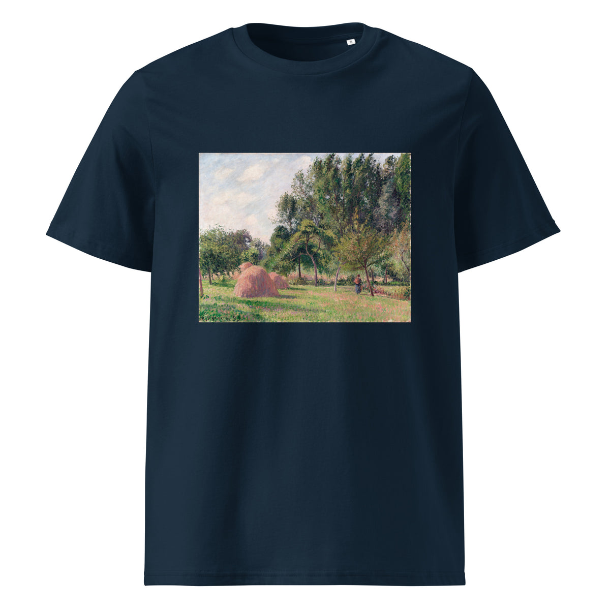 Navy T-shirt Haystacks Morning Eragny Premium