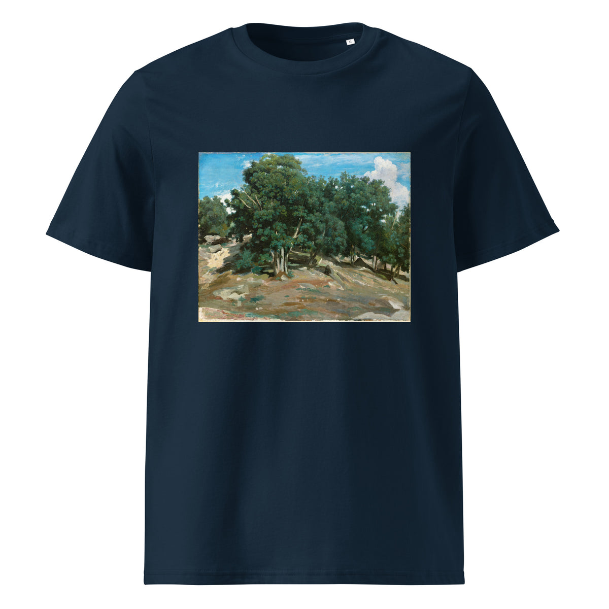 Navy T-shirt Fontainebleau Oak Trees At Bas-Breau 1832 Or 1833 Premium