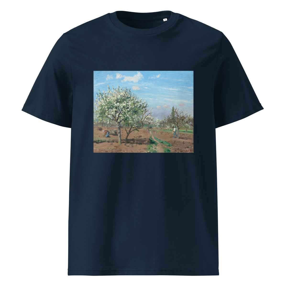Navy T-shirt Orchard In Bloom Louveciennes Premium