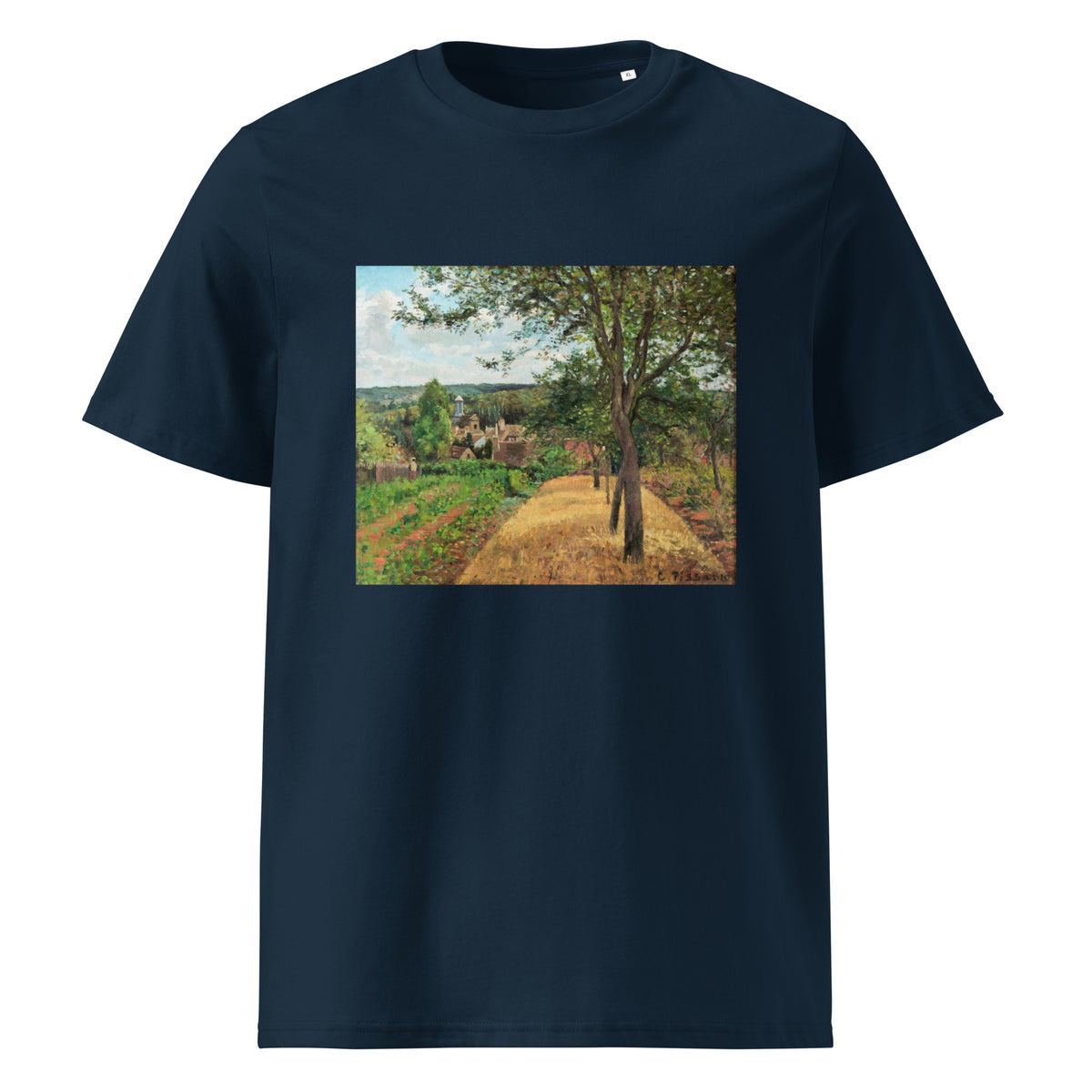 Navy T-shirt Orchards At Louveciennes Painting In High Resolution Premium