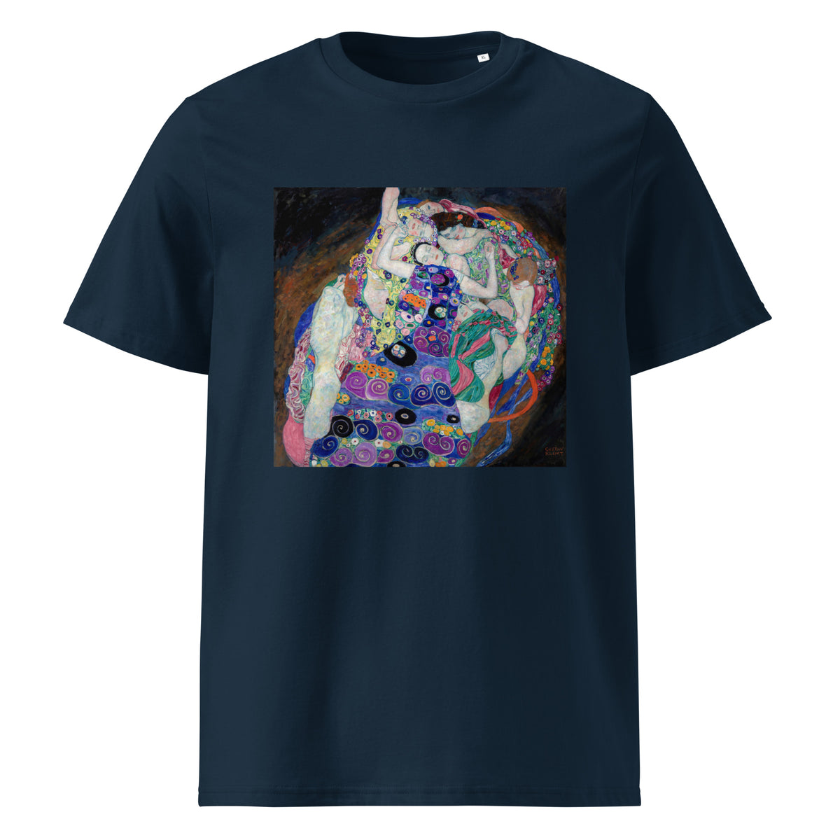 Navy T-shirt Gustav Klimt The Virgin Famous Painting Premium
