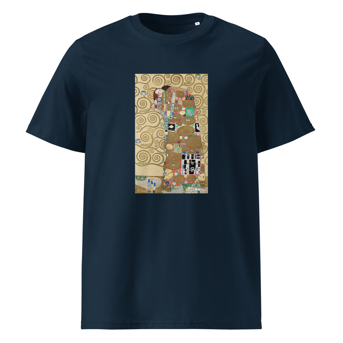 Navy T-shirt Gustav Klimt Fulfillment Famous Painting Premium