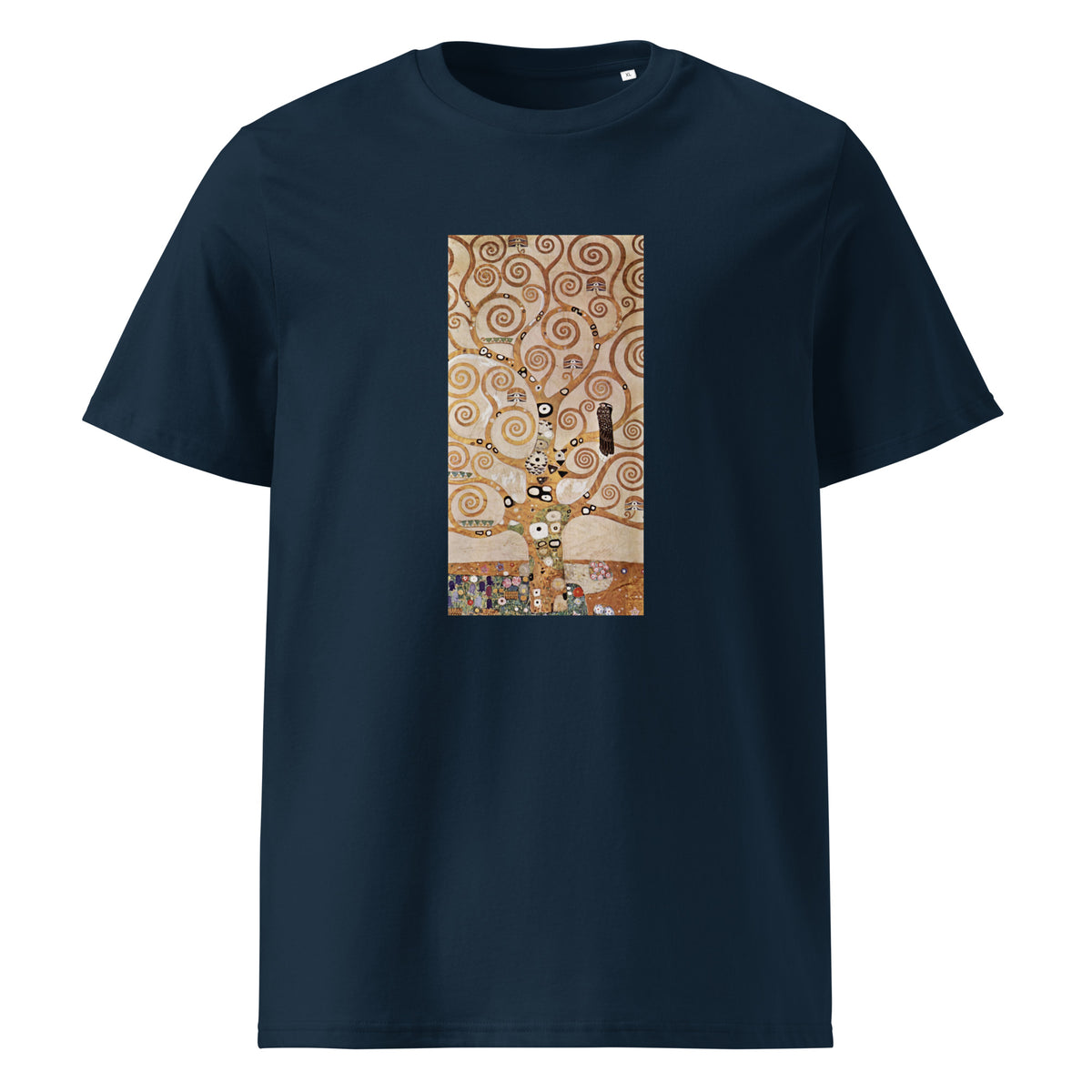 Navy T-shirt Gustav Klimt L Arbre De Vie Famous Painting Premium
