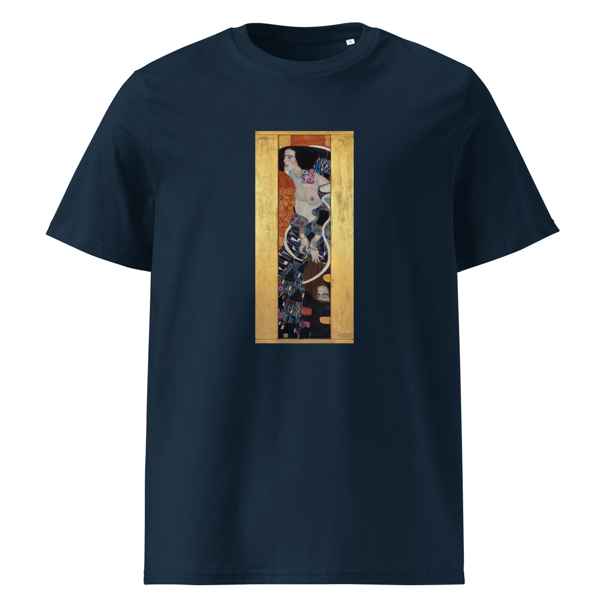 Navy T-shirt Gustav Klimt Judith II Famous Painting Premium