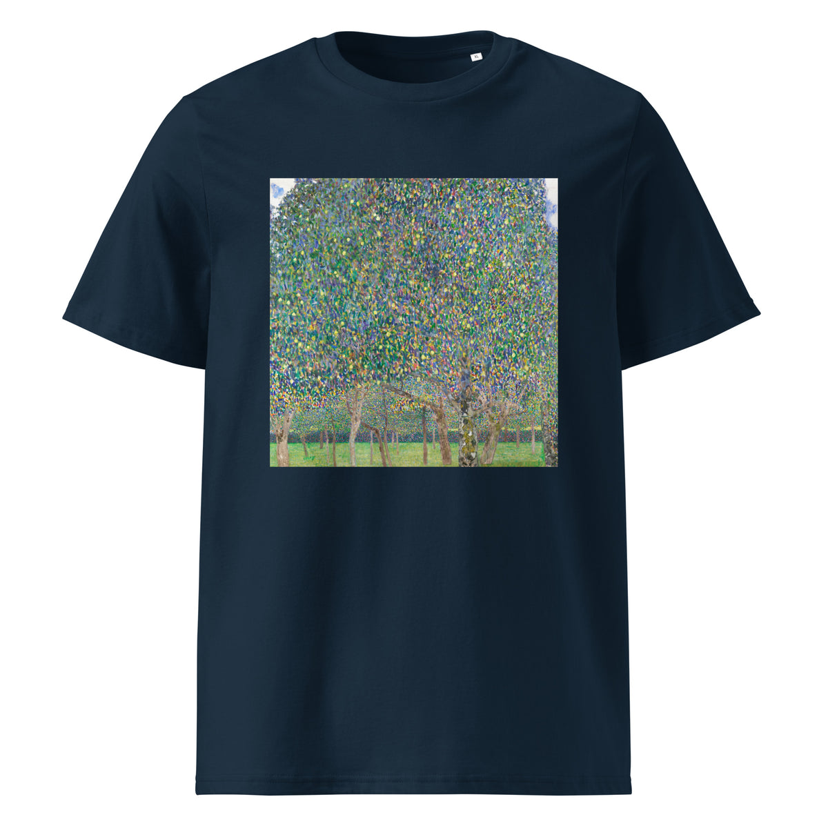 Navy T-shirt Gustav Klimt Pear Tree Famous Painting Premium
