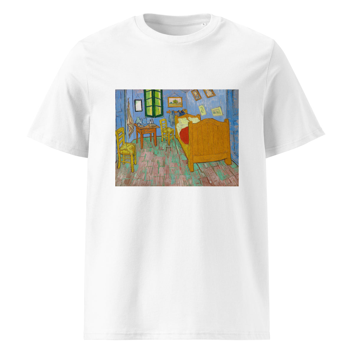 White T-shirt Vincent Van Gogh S The Bedroom Famous Painting Premium