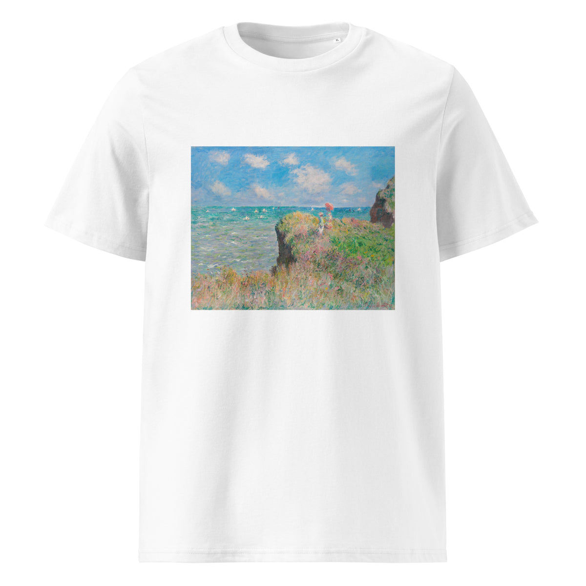 White T-shirt Cliff Walk At Pourville Premium