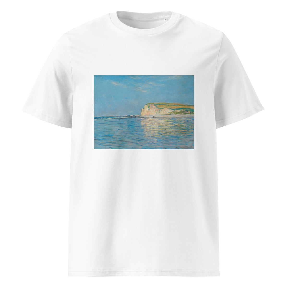 White T-shirt Low Tide At Pourville Near Dieppe Premium