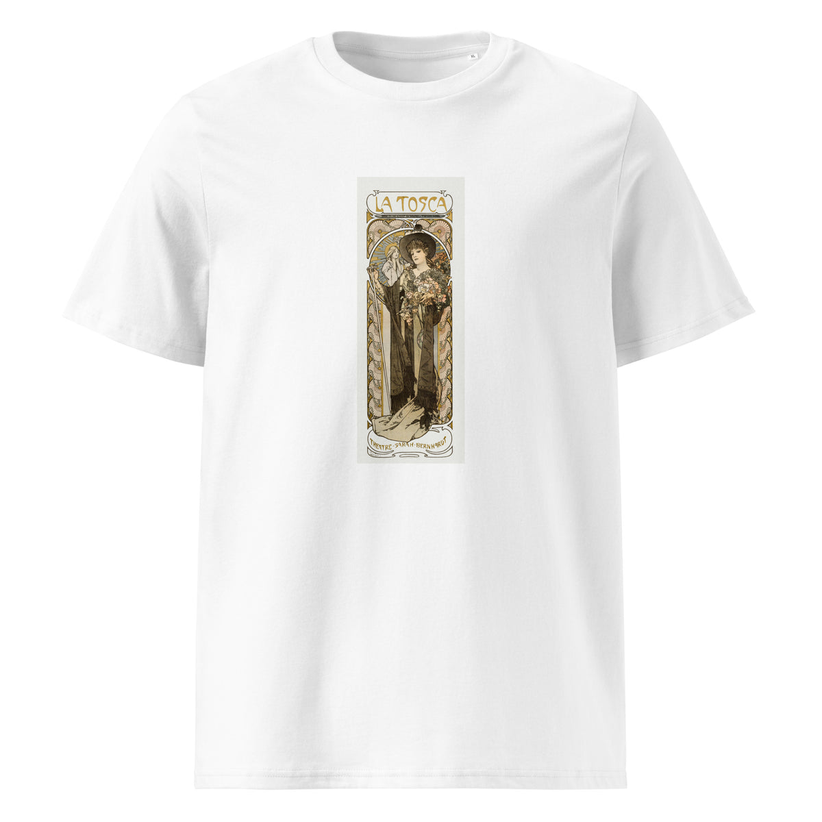 White T-shirt La Tosca Sarah Bernhardt - Alphonse Maria Mucha 1869 Premium