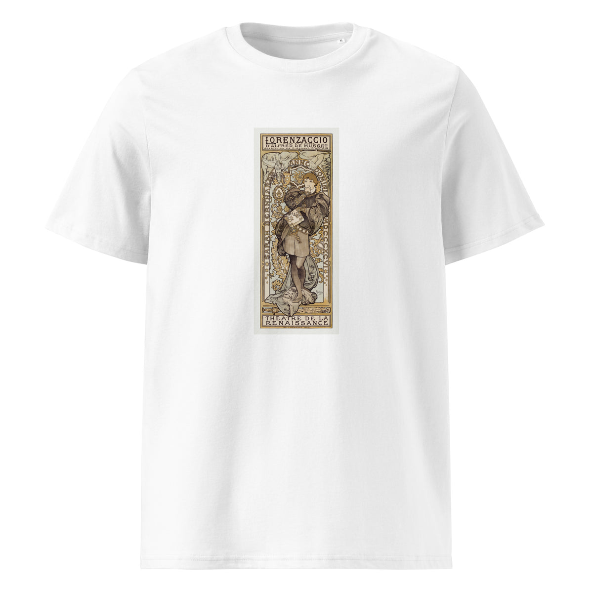 White T-shirt Lorenzaccio Piece En V Actes D Alfred De Musset Adaptation De M Armand D Artois Theatre De La Renaissance - Alphonse Maria Mucha 1869 Premium