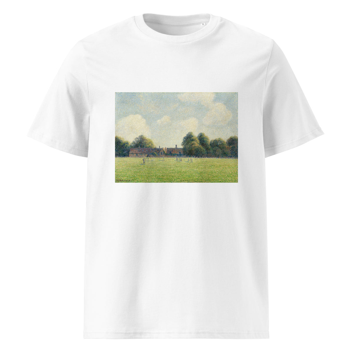 White T-shirt Hampton Court Green Premium